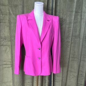 State of Claude Montana 100% wool Women's Pink Blazer, US8